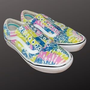 Vans Comfy Cush Old Skool Tie Due Unisex Shoes Women’s size 8.5/Men’s size 7